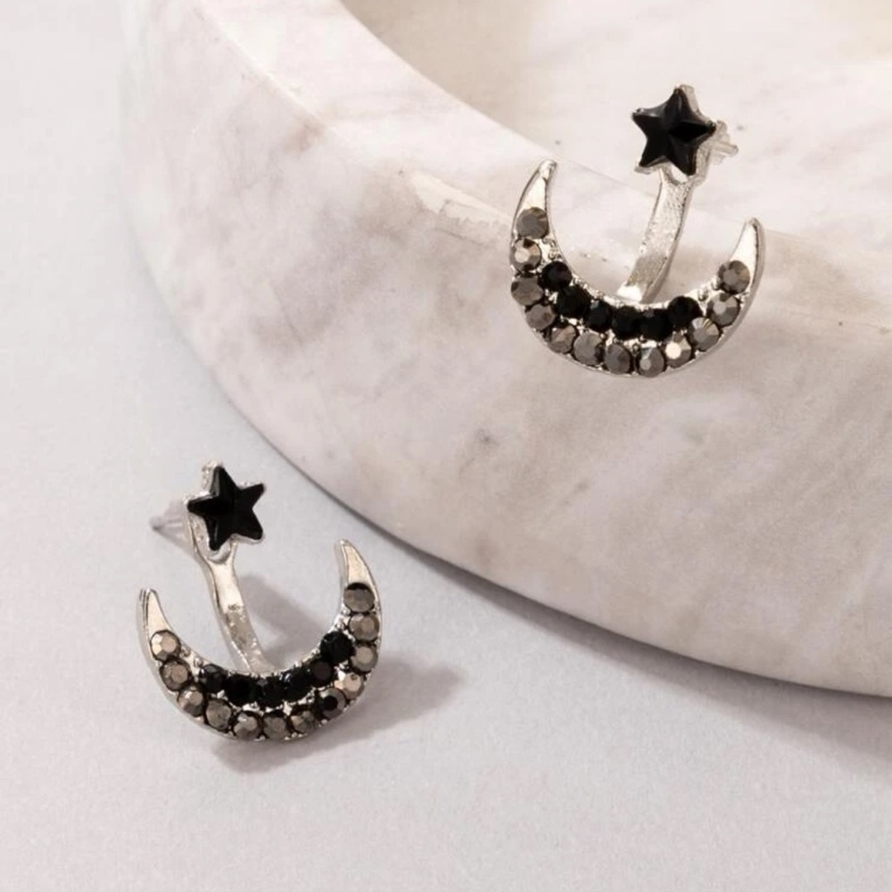 Star and moon earrings